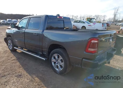 2021 Ram 1500 Big Horn 4X4 5'7 Box из США, поврежденный, VIN 1C6SRFFT6MN504376